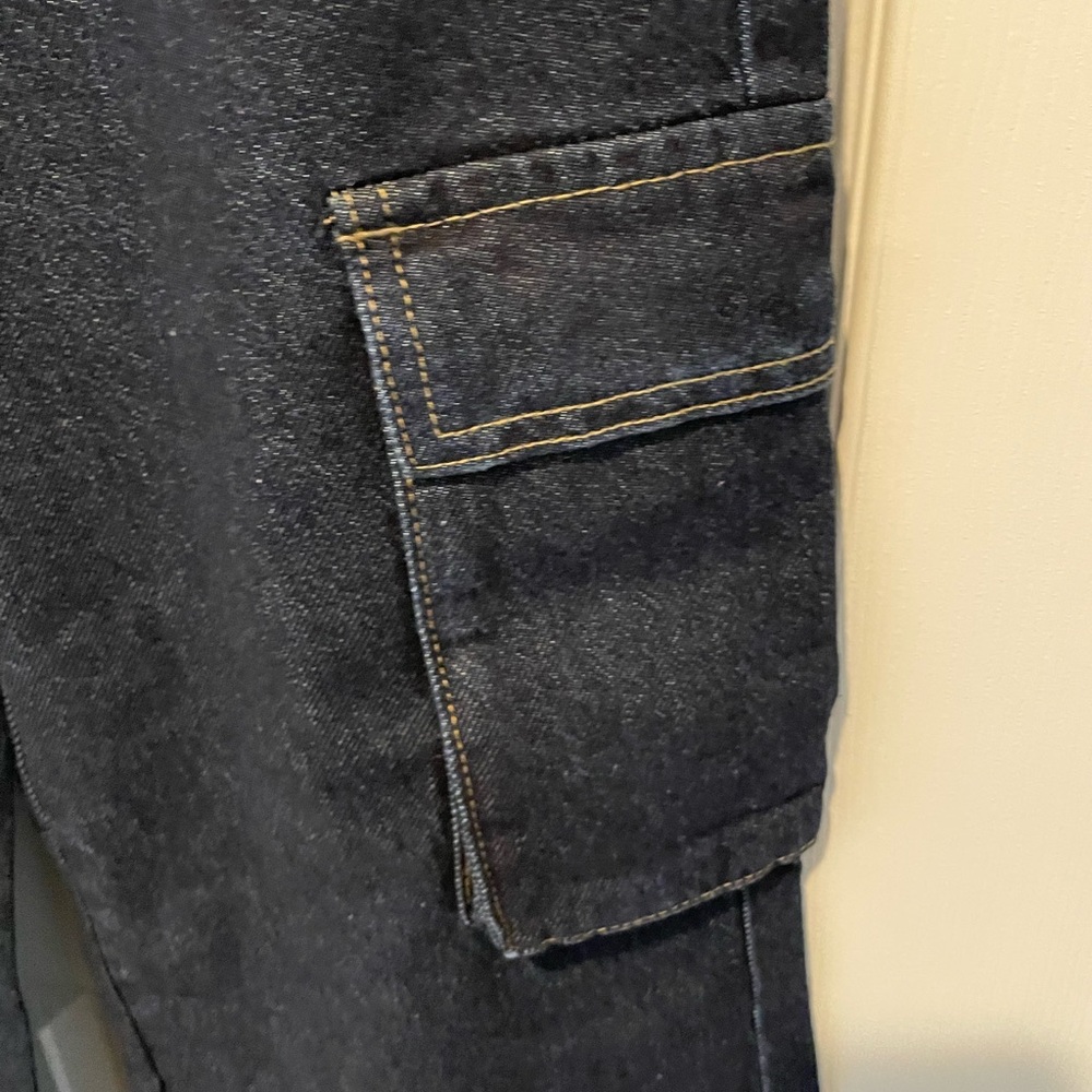 Pacific Sunwear - PacSun Wide Leg High Rise Jeans - Size 29 - Rigid Dark Wash - Picture 4 of 10